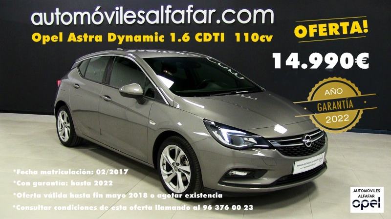 opel astra ocasion con 4 años de garantia