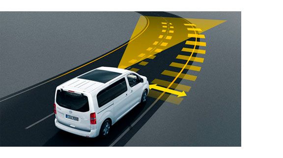 nueva Opel Zafira Life advertencia carril